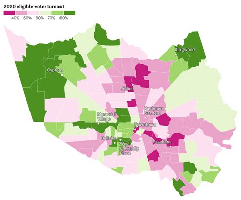 2020 Election Voter Turnout By Harris County Zip Code