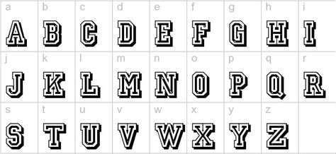 Jersey Font Lettering Fonts Outline Fonts Jersey Font