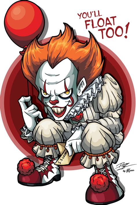 Pennywise The Dancing Clown By Kraus Illustration Horror Cartoon Clown