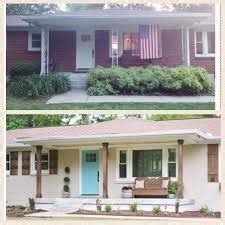 Check spelling or type a new query. Image result for White brick ranch house with wood stained ...