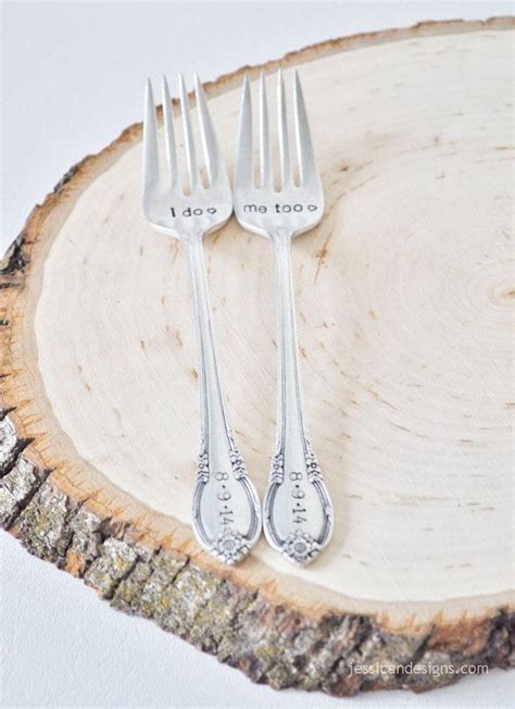 I Do Me Too Vintage Wedding Cake Fork Set By Jessicandesigns Wedding