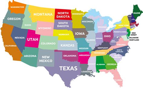 The natural state und land of opportunity sind die verheißungsvollen beinamen dieses bundesstaats im süden der usa, dessen östliche grenze u.a. Bundesstaaten Der Usa Karte