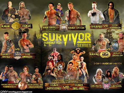 Wwe Survivor Series 2010 Card Wwe