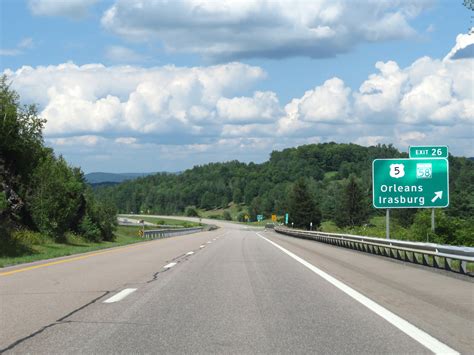 Vermont Interstate 91 Northbound Cross Country Roads