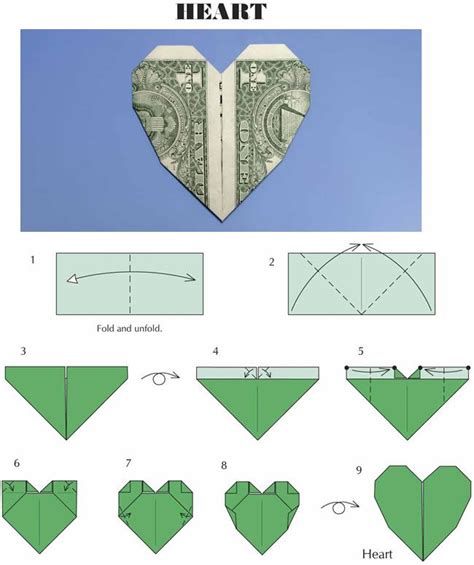 How To Make A Dollar Bill Heart A Step By Step Guide With Creative
