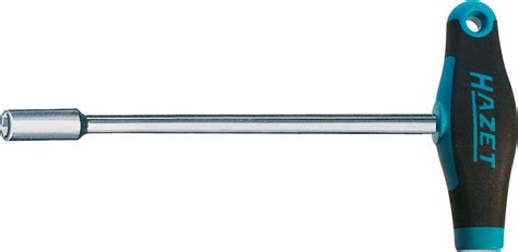 HAZET Steckschlüssel mit T Griff 428 12 Außen Sechskant Profil 12 mm