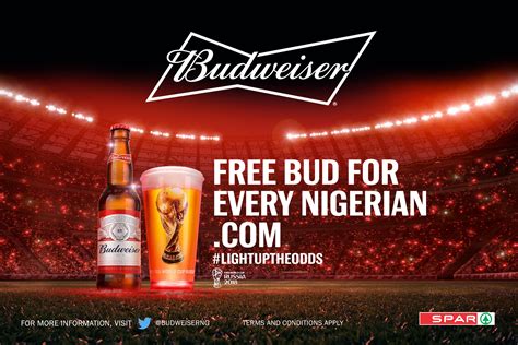 Everybody Gets A FREE Beer Budweiser Is Lighting Up The FIFA World Cup