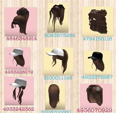Aesthetic Brown Hair Bloxburg Hair Codes 2020