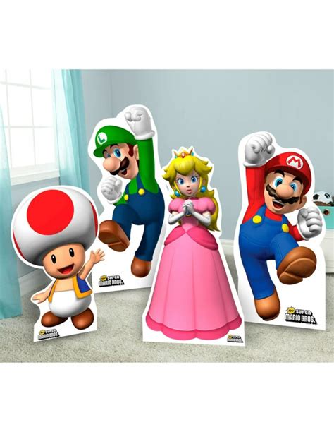 Super Mario Bross Personajes En Cartón