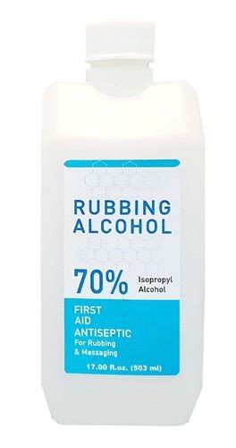 Isopropyl alcohol 70 percent, or isopropyl alcohol 99 percent diluted to 70 percent with purified water, kills organisms by denaturing their proteins. Can You Drink Rubbing Alcohol? - Public Health