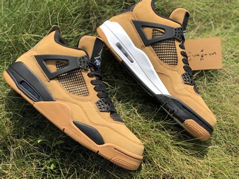 New Air Jordan 4 Wheat Black 2018 Mens Basketball Shoes