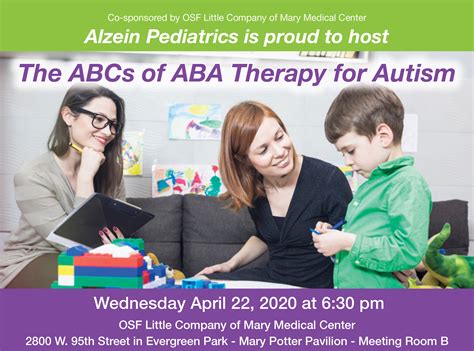 Alzein Aba Therapy Seminar Flyer Best Pediatrician In Oak Lawn Il