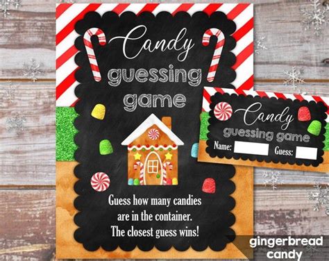 Christmas Game Cookie Jar Game Christmas Party Game Holiday Etsy