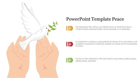 Try Now Powerpoint Template Peace Presentation Slide