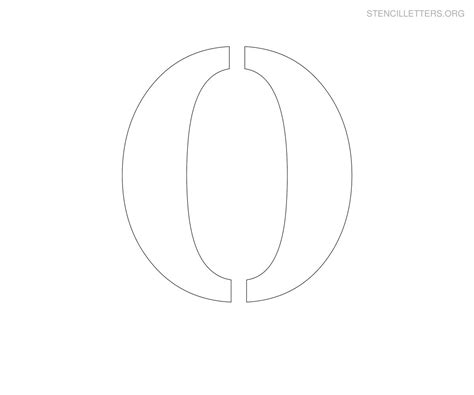 Stencil Letters O Printable Free O Stencils Stencil Letters Org