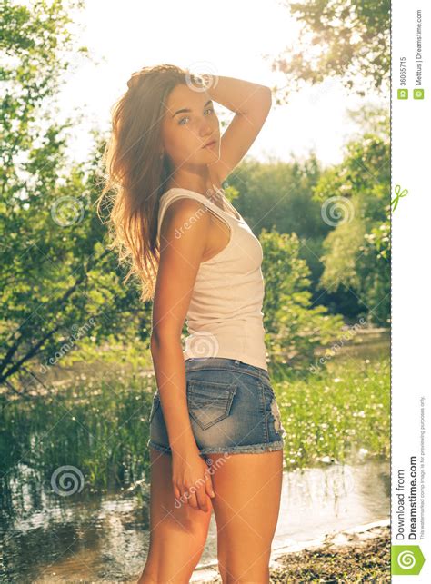 Select from premium female back images of the highest quality. Back Side Of The Female Outdoors In Summer Time Stock Image - Image of female, caucasian: 36065715