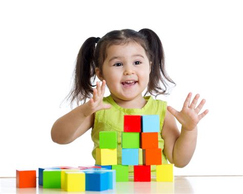 Kids Playing With Building Blocks