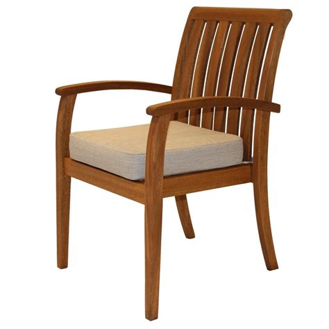 Mankato Solid Wood Slat Back Arm Chair In Eucalyptus And Reviews Birch Lane