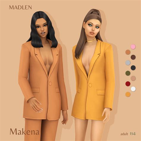 Makena Outfit Oversized Stylish Blazers The Sims Book