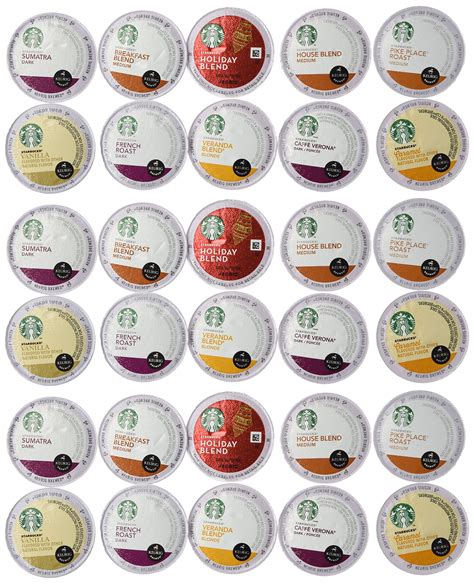 30 Count Variety Pack Of Starbucks Coffee K Cups For All Keurig K Cup