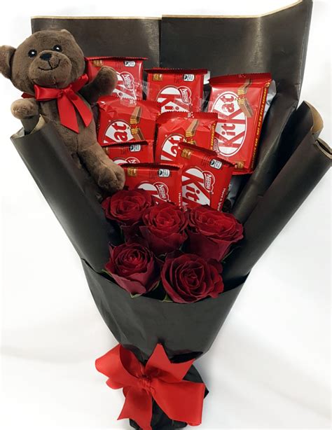 Chocolates Roses Teddy Bouquet