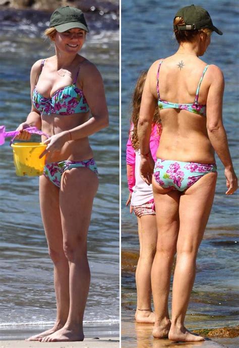 Bikini Spice Geri Halliwell Shows Off Beach Bod In Skimpy Swimwear Daily Star