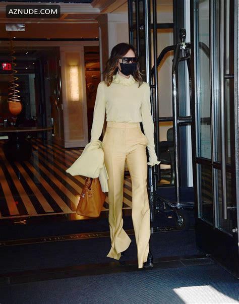 Victoria Beckham Sexy Spotted Leaving Bar Pitti With David
