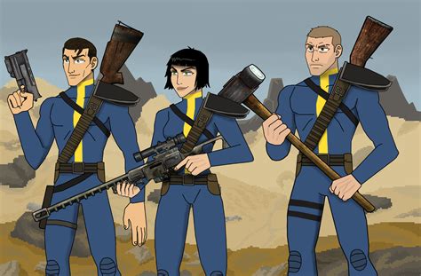 Fallout 1 Vault Dwellers By Xraydro99 On Deviantart