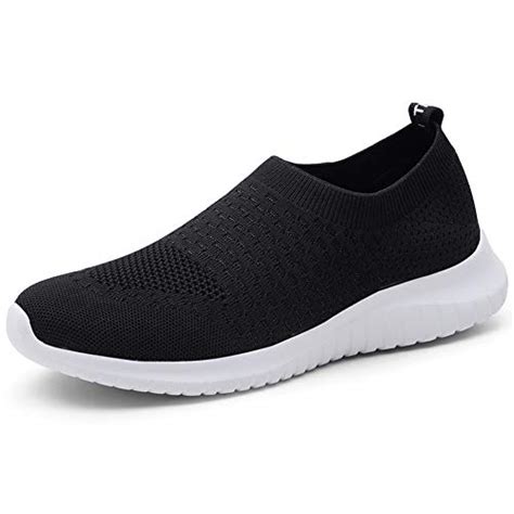 Lancrop Mens Sock Walking Shoes Comfortable Slip On Easy Office