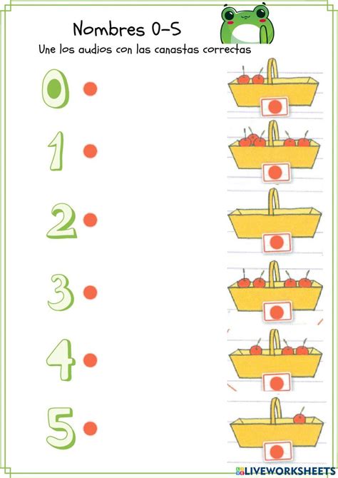 Les Nombres Interactive Exercise For Prebásico Live Worksheets