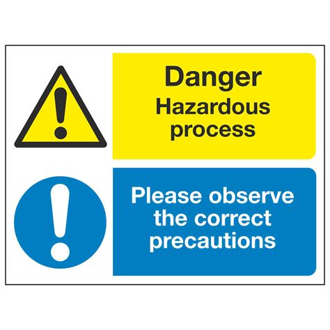 Danger Hazardous Process Please Observe The Correct Precautions