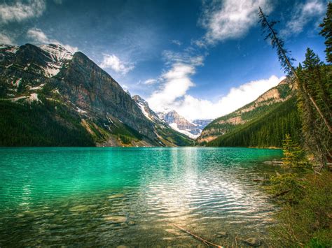Parque Nacional De Canadá Banff Glacier Lake Nature Hd Fondo De