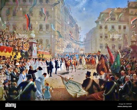 Franco Prussian War 1870 Prince Albert Of Saxony Celebrates The