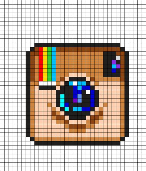 Pixel Art Logos With Grid