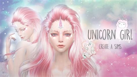 The Sims 4 Create A Sims【unicorn Girl】 Youtube