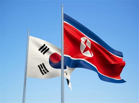North And South Korean Flag
