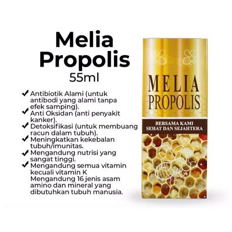 Jual Melia Propolis Asli Original Botol Isi Ml Kemasan Terbaru