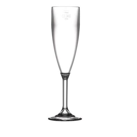 bbp polycarbonate champagne flutes 200ml ce marked at 175ml pack of 12 cg945 caterspeed