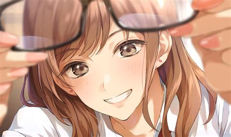 Download 2008x1196 Smiling Anime Girl Close Up Pretty Face Wallpapers Wallpapermaiden