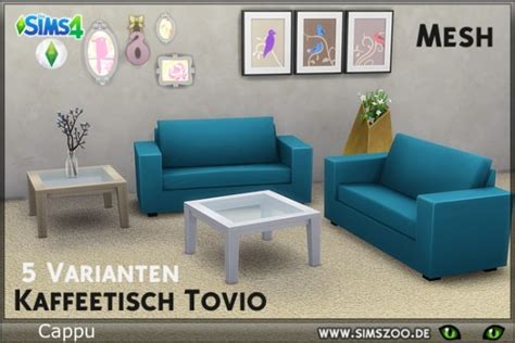 Blackys Sims 4 Zoo Mesh Coffee Table Tovio By Cappu • Sims 4 Downloads