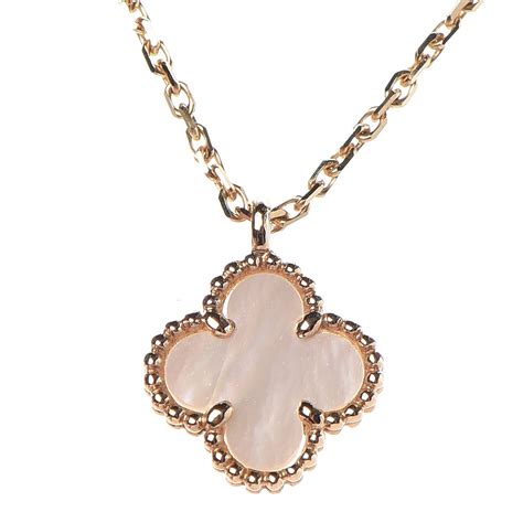 VAN CLEEF & ARPELS 18K Yellow Gold Mother of Pearl Sweet Alhambra