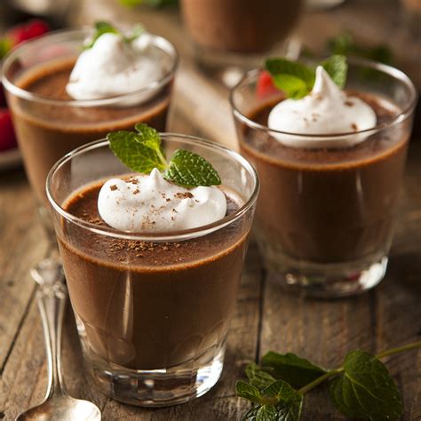 A quick and easy dessert for busy people. Rich chocolate mousse