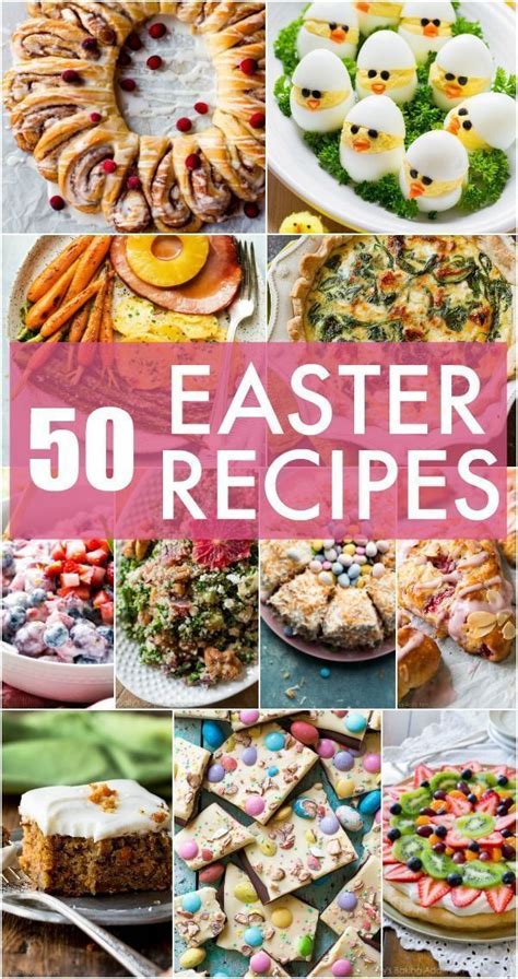 50 Easter Menu Recipes Including Breakfast Eggs Brunch Easy Easter