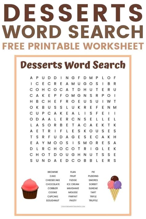 Word Search Printable Worksheet