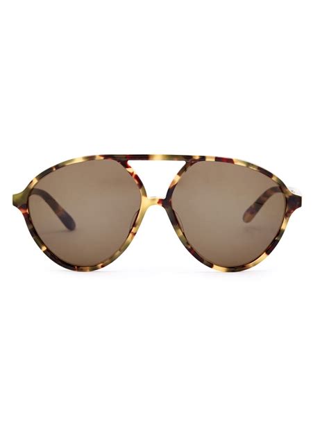 Tortoiseshell Aviator Sunglasses Valentino Matchesfashion Us Aviator Sunglasses Style