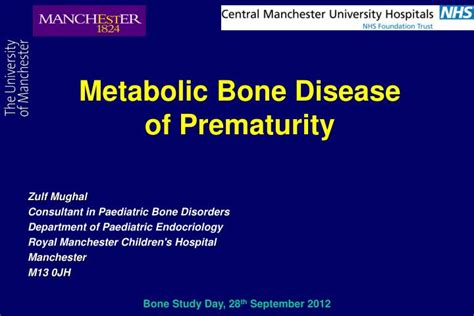 Ppt Metabolic Bone Disease Of Prematurity Powerpoint Presentation