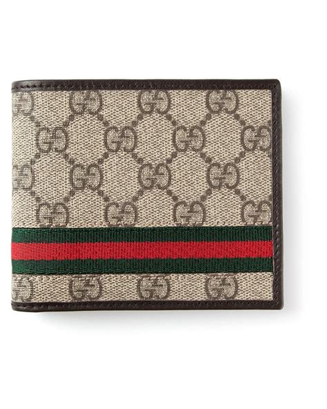 Gucci Monogram Wallet For Men Lyst