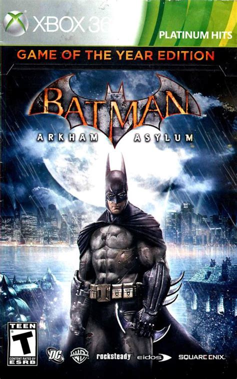 Batman Arkham Asylum 2009 Xbox 360 Box Cover Art Mobygames
