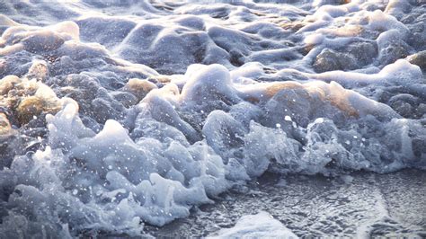 Closeup View Of Sea Foam Water Splashes 4k Hd Nature Wallpapers Hd