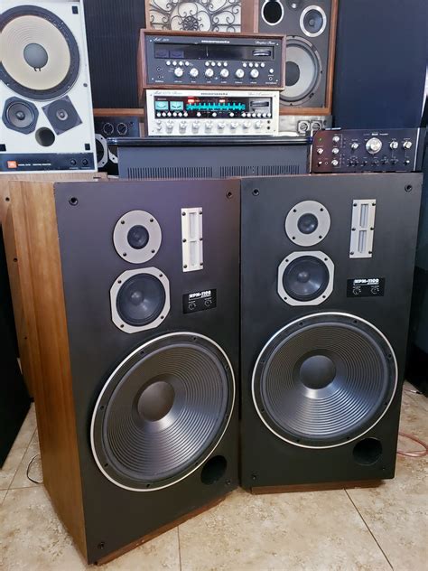 Pioneer Hpm 1100 Vintage Floor Speakers Original Pair Fresh Refoam